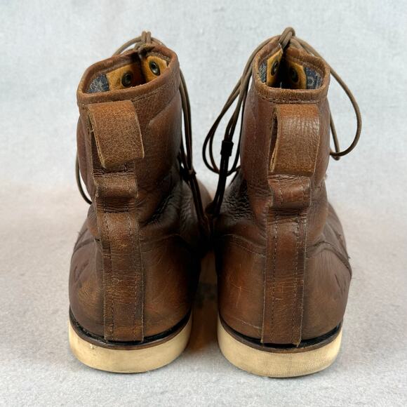 J Shoes Brown Leather Rider Boots Mens Size 10.5 30101-0806 - Picture 6 of 12